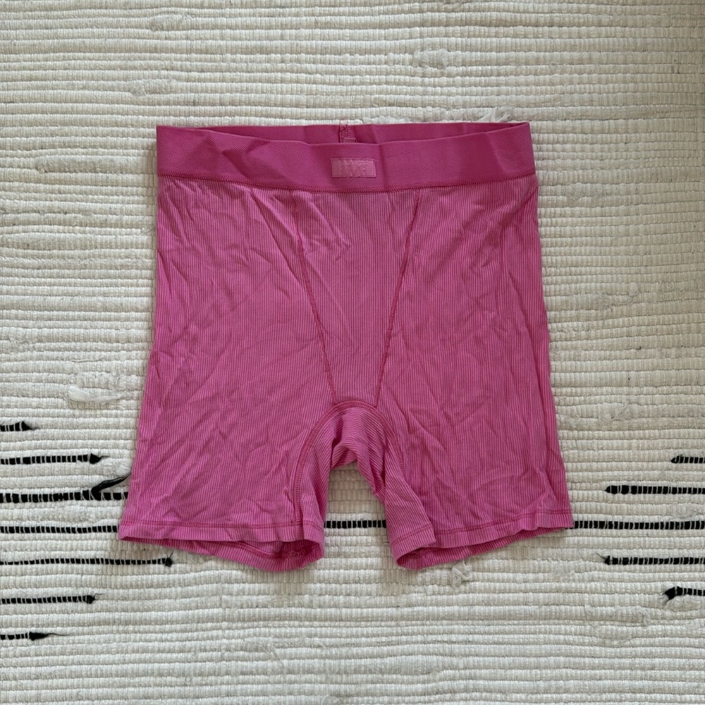 Skims cotton pink boxers